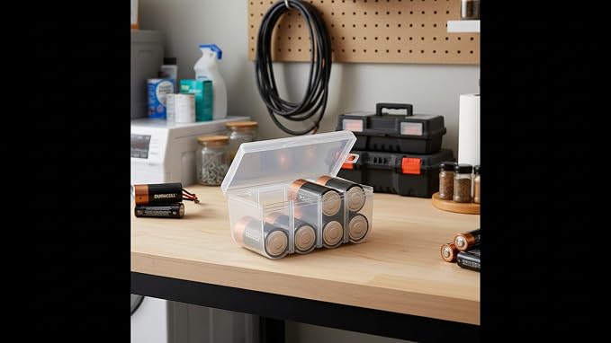 Dial Industries Battery Storage Organizer Case, Holds 8D | Keeps loose - Image 4