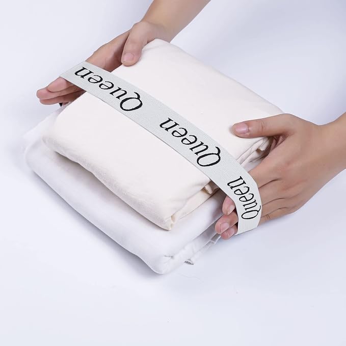 4PCS Bed Sheet Organizer Bands, Storage Labels and Sheet Keepers - Image 4