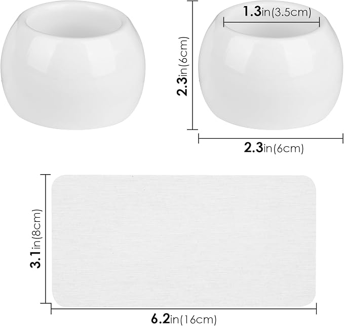 LUEXBOX 2 Pack Ceramic Toothbrush Holder - Image 2