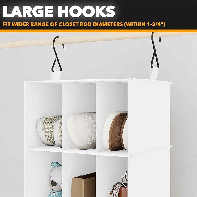 SpaceAid 2 Pack Hanging Closet Organizer and Storage - Image 5