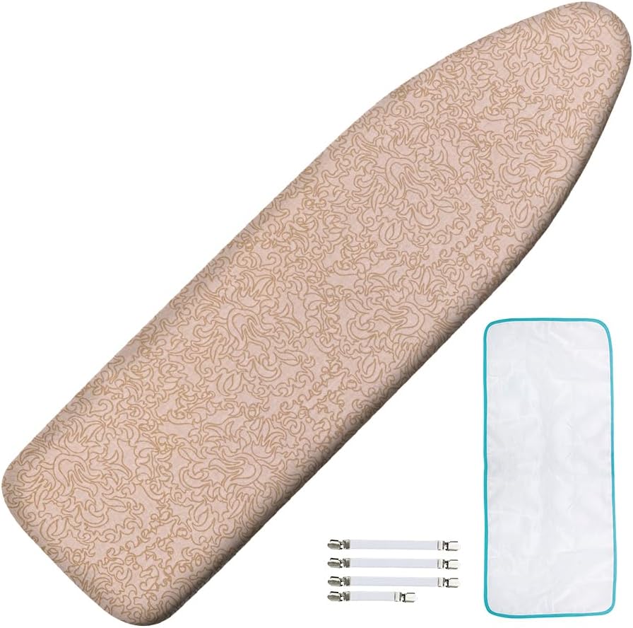 Ironing Board Cover and Pad, Standard Size 15x54, Extra Thick by Dalykate