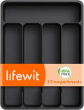 Lifewit Silverware Drawer Organizer Tray, Cutlery Storage by Lifewit