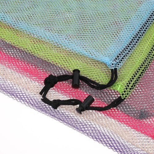 Hariendny 6 Pcs 11 x 15 Inch Nylon Mesh Drawstring Laundry Bags, Mesh Stuff - Image 6
