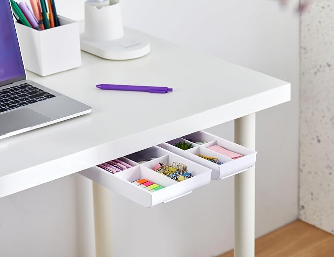 Bostitch Konnect Under Desk Drawer, Self-Adhesive Slide Out Storage Organizer - Image 7