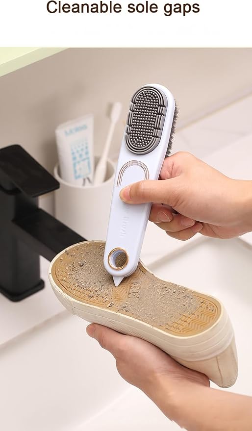 Double-Sided Shoe Brush, Long Handle - Image 4