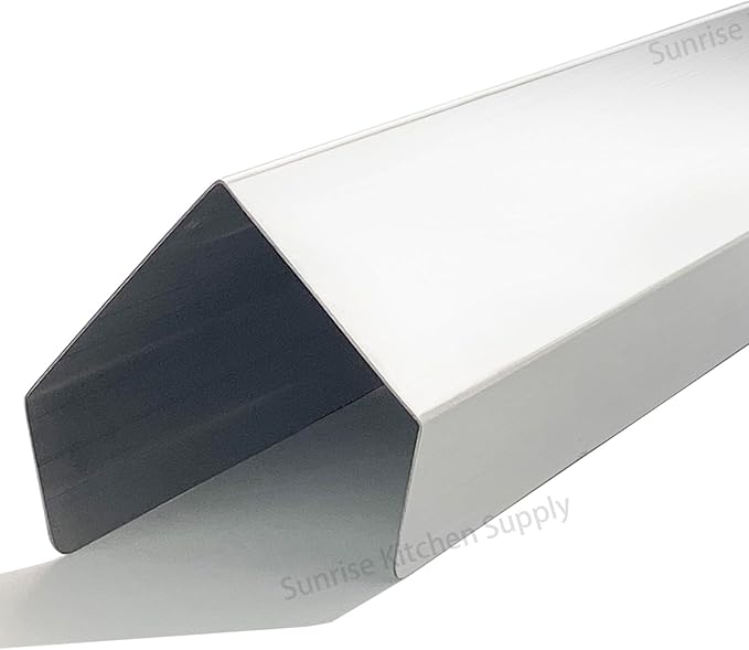 (Pack of 2) Sunrise Kitchen Supply Stainless Steel Deep Fryer Joining Strip/Connector (23 3/8"L x 2 3/8"W x 2 1/4"H)