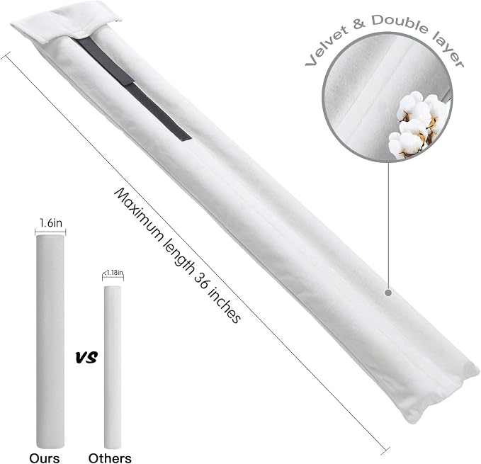 GDHOMM Door Draft Stopper, Weather Stripping Door Seal Adjustable 30"-36" - Image 2