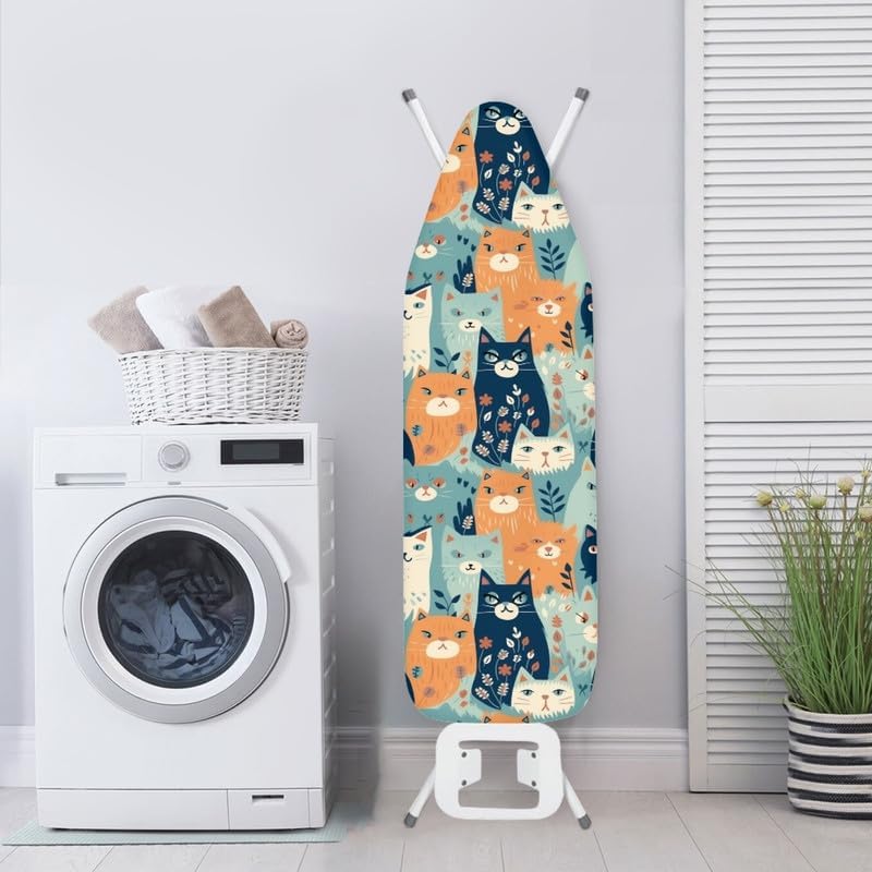 Cartoon Forest Cat Stain Resistant Polyester Ironing Covers Colorful Forest - Image 4