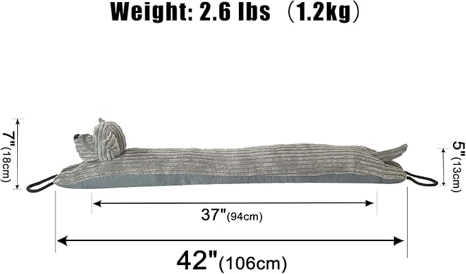 Under Door Draft Stopper Decorative Wind Stopper 42 inch - Image 2