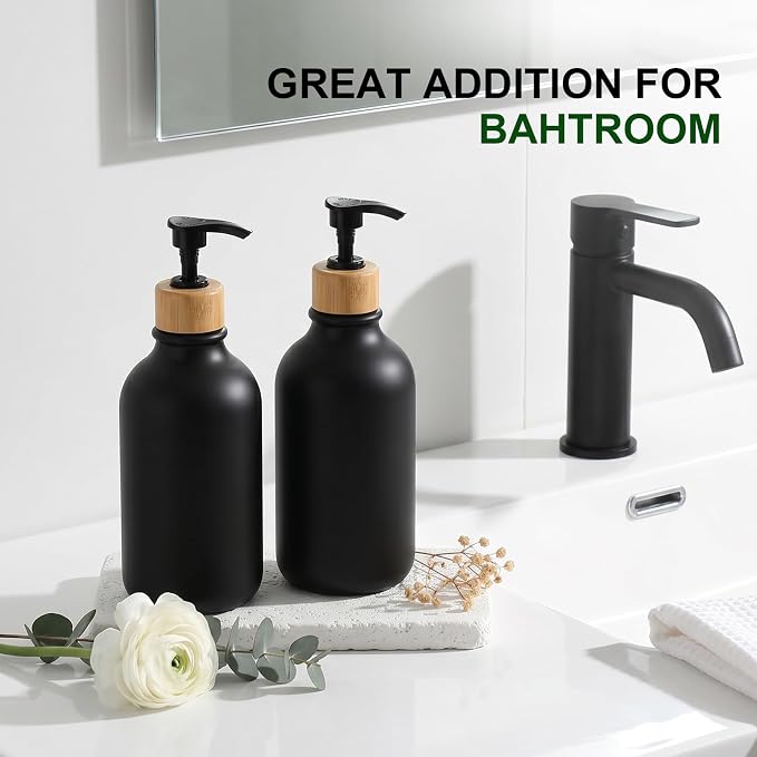 KASUNTING Hand and Dish Soap Dispenser Set, Plastic Kitchen Soap Dispenser Set - Image 7