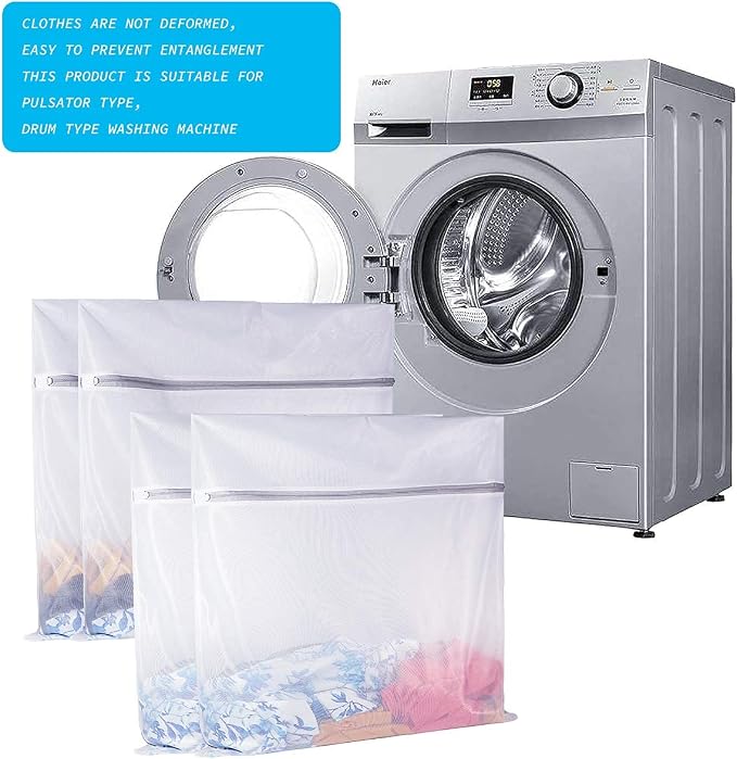 SUERIV Laundry Mesh Bag-Heavy Duty Mesh Laundry Bags, Laundry Bags Mesh Wash Bag - Image 7
