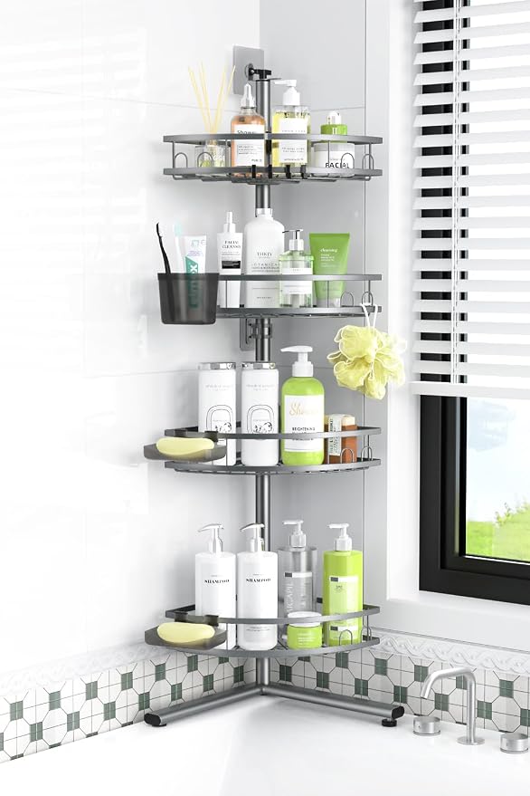Standing Corner Shower Caddy by Aitatty