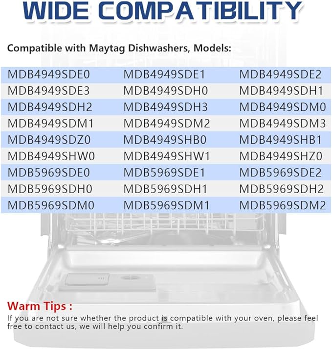 [Upgraded] W10571738 Dishwasher Upper Dishrack Adjuster and Wheel Assembly fit for Maytag/Whirlpool Dishwashers, Replace WPW10571738, 3449627, AP6023130, PS11756470