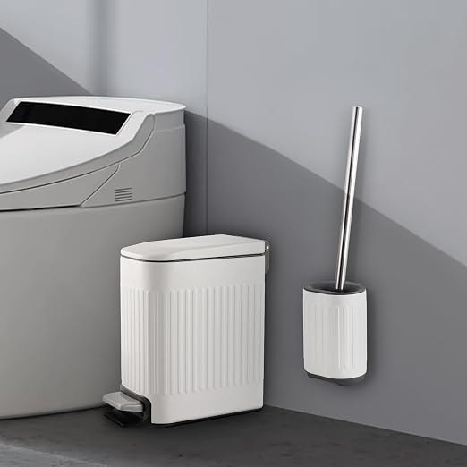 TrashAid 1.6 Gal Slim Bathroom Trash Can - Image 4