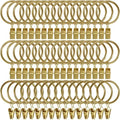 LLPJS 60 Pack Metal Curtain Rings by LLPJSCurtainRingsClipHooks