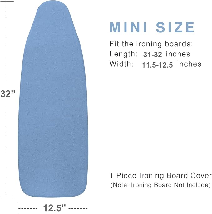 VividPaw Tabletop Ironing Board Cover and Pad 12.5 x 32, Elastic Edge, Silicone - Image 2