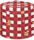Christmas Plaid Dust Cover Instant Pot and Extra Accessories Dust Proof Easy to Clean Pressure Cooker Cover Electric Appliance Cover Air Fryer Accessories with Storage Pocket Size S
