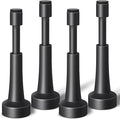 4PCS Black Door Stoppers for Wall, Spring Door Stop for Bottom of Door | 4.33 by brieieziy