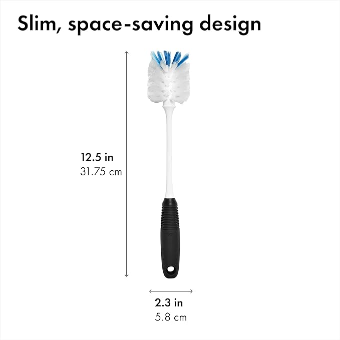 OXO Good Grips Bottle Brush, Dual-Bristle Cleaning - Image 7