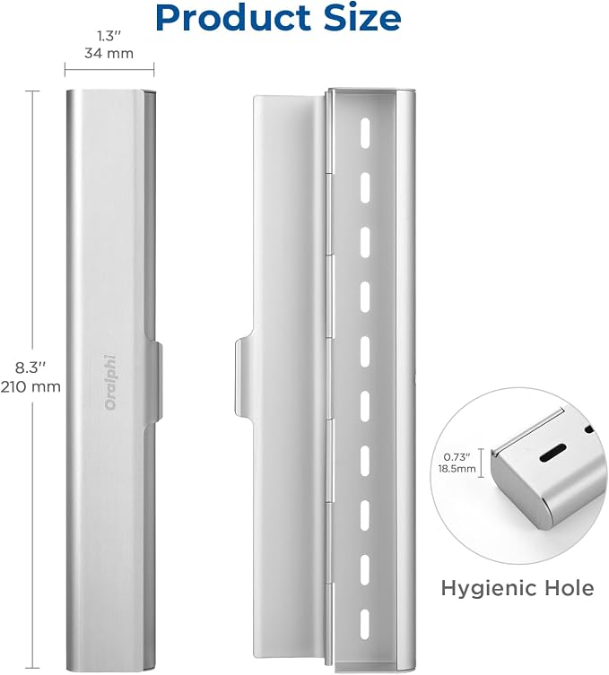 Aluminum Toothbrush Travel Case, Portable Travel Toothbrush Holder, Durable - Image 4