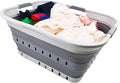 SAMMART 42 Collapsible Plastic Laundry Basket, Foldable Pop Up Storage by SAMMART