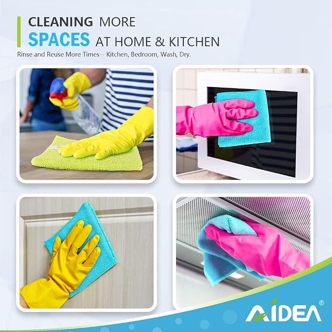 AIDEA Microfiber Cleaning Cloth-150PK, Microfiber Towels - Image 6
