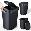 CEROELDA 3 Pack Slim Bathroom Trash Can, 10L/2.6 Gal by WelcometoCEROELDA