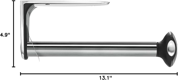 simplehuman Wall Mount Paper Towel Holder, Under-Cabinet or Wall Mounted Rack - Image 5