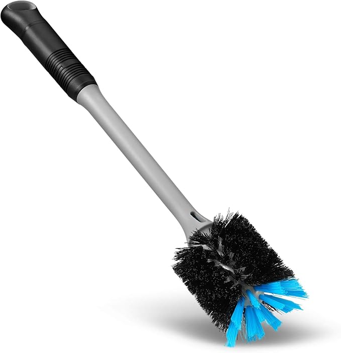 MOSOLAN 2-in-1 Bottle Brush and Straw Cleaner Brush, 2 Pack | Long Handle Water - Image 2