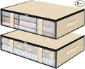 StorageRight Under Bed Storage Bags, 2 Pack, Comforters, Blankets and Seasonal by StorageRight