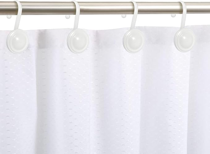 CHICTIE White Shower Curtain Hooks Rings, Decorative Shower Hook - Image 4