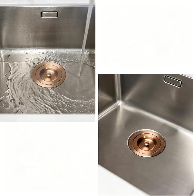 KONE 3/1-2 Inch Sink Drain Assembly Antique Copper Kitchen Sink Drain Kit - Image 7