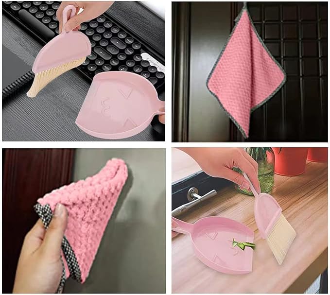 3 Packs of Mini Little Broom and Dustpan, Small Dustpan and Brush Set, Kids - Image 6