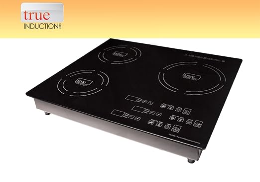 TI-3B 24 inch Built-In 3 Burner Induction Glass-Ceramic Cooktop, 3300W, UL858 Certified