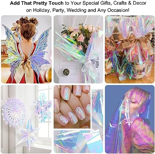 34 in x 66 Ft Iridescent Cellophane Wrap Roll - Image 6