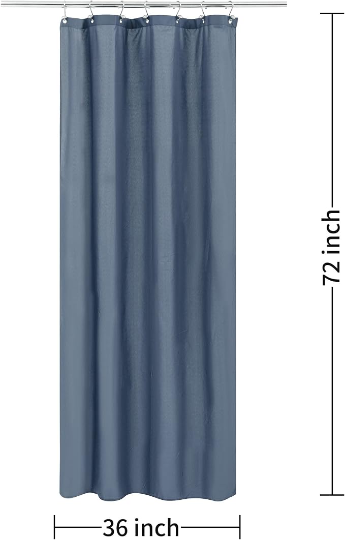ALYVIA SPRING Stall Waterproof Shower Curtain or Liner Stone Blue - Image 7