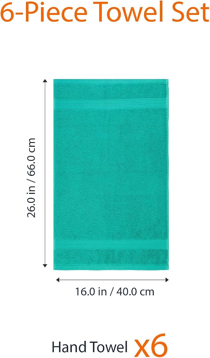 Amazon Basics Fade-Resistant 100% Cotton Hand Towels - Image 5