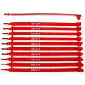 Leadseals(R) 100 Red Plastic Seals Truck Trailer Seals Numbered Security Tags Tamper Evident Tags Safety Ties Plastic Locks for Cargo Container Shipping Transport, Tamper Resistant