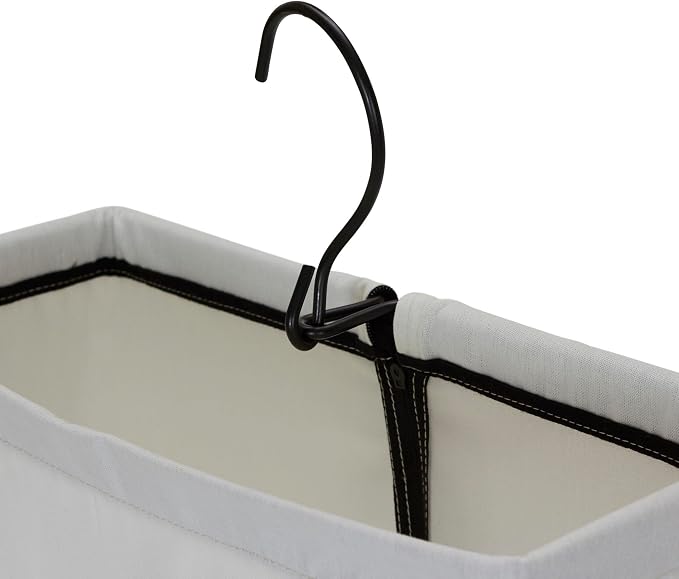 Household Essentials Door Hanging Laundry Bag in Washable Canvas - Image 3