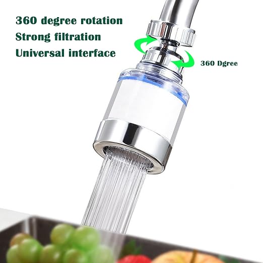 2-Pcs Sink Water Faucet Filter, 360 Degree Rotating Faucet Filter Water Filter - Image 4