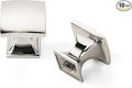 khtumeware 10 Pack 1 Inch Polished Nickel Cabinet Knobs - Zinc Drawer Pulls for Kitchen, Dresser - Square Handles
