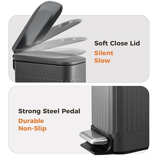 TrashAid Small 1.6 Gallon Stainless Steel Trash Can - Image 4