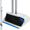 Broom and Dustpan Set with Long Handle 52", Standing Broom and Dust Pan Set by SONCAL