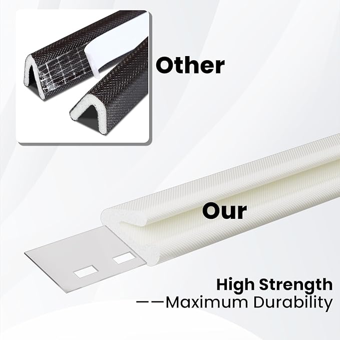 V Shape Thin Foam Weather Stripping Door Frame Seal Strip 19.7FT Black, Draft Stopper, Insulation Winter, Weatherstripping, Gap Sealing, Soundproofing, Self-Adhesive Used for Exterior Front Door Side