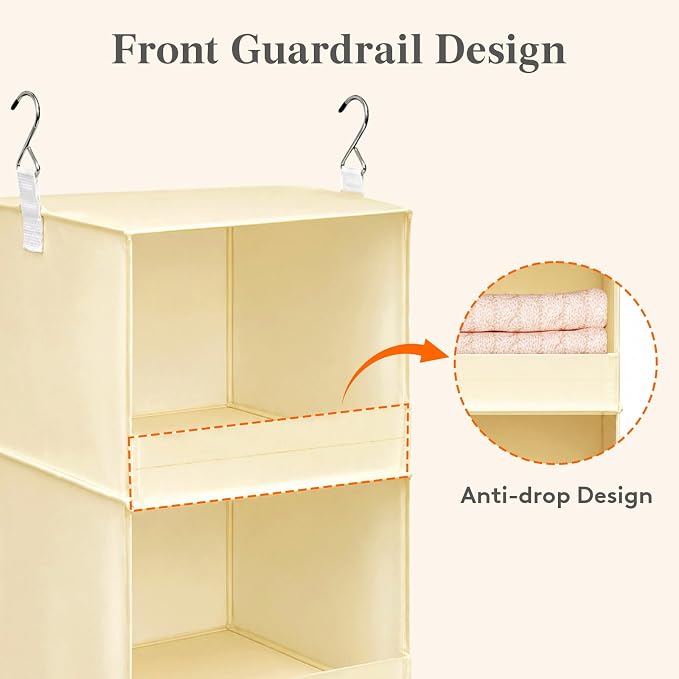 Lifewit RV Storage and Organization, Hanging Closet Shelves | 3 Shelf Front - Image 5