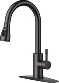 FORIOUS Kitchen Faucet Pull Down Sprayer, Single Handle, Oil Rubber Bronze | by FORIOUS