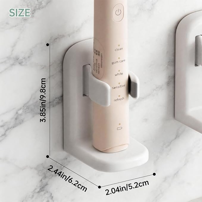 PAVSTINE 4-Pack Self Adhesive Electric Toothbrush Holder - Image 2