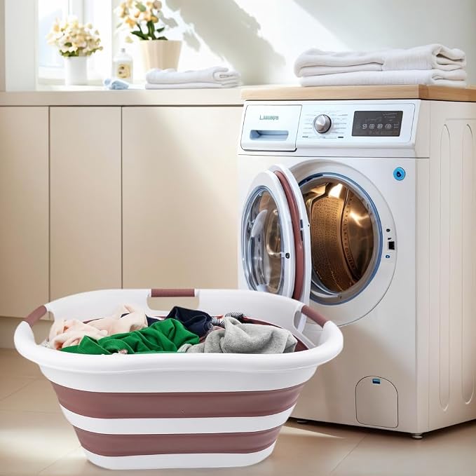 SAMMART 40L Collapsible Plastic Laundry Basket - Image 3