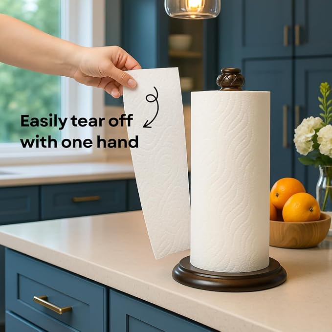 Paper Towel Holder Stand for Countertop, Decorative Freestanding - Image 5