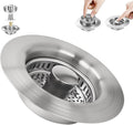 Kitchen Sink Drain Strainer, 304 Stainless Steel Sink Drain Plug, Quick Drain by DIFENLUN